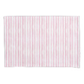 Roze waterverfstrepen kussensloop (Voorkant)