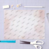 Roze waterverfwas Custom zakelijk logo tissue Tissuepapier (Craft)
