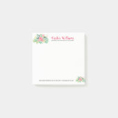 Roze Waterverven Bloemen Boeket Post-it® Notes (Voorkant)