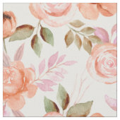 Roze waterverven bloemen stof (Close Up)