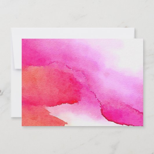 Roze Waterverven maken cadeaubon (Achterkant)