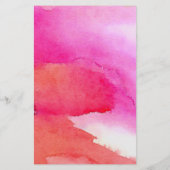 Roze Waterverven maken kunstzinnige brochure (Achterkant)