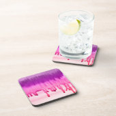 Roze Waterverven Ombre Drankjes Onderzetter (Rechterzijde)
