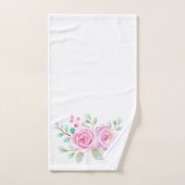 Roze Waterverven op witte doekset Bad Handdoek (Handdoek)