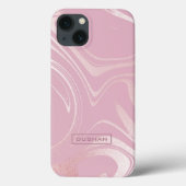 Roze waterverven roze achtergrond Case-Mate iPhone case (Achterkant)