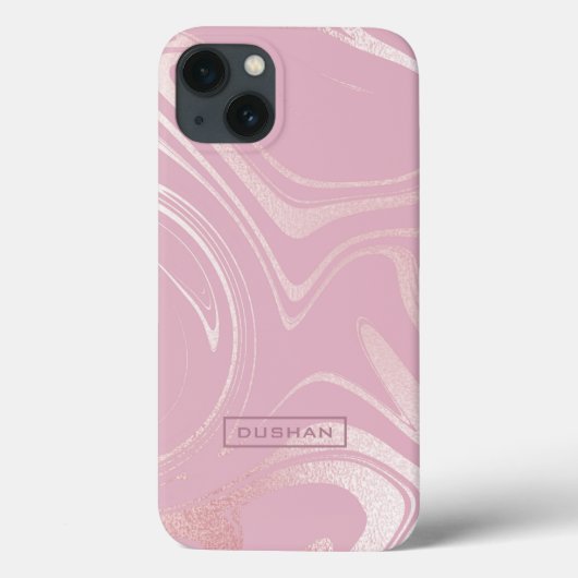 Roze waterverven roze achtergrond Case-Mate iPhone case (Achterkant)