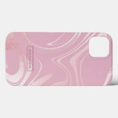 Roze waterverven roze achtergrond Case-Mate iPhone case (Achterkant (horizontaal))
