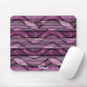 Roze Waves Mousepad Muismat (Met muis)