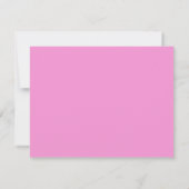 Roze Wavige Frame Notitiekaart Kaart (Achterkant)