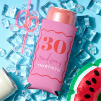 Roze Wavy 30e verjaardagsfeestje