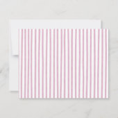 Roze Wavy Border Gepersonaliseerde Note Kaart Notitiekaartje (Achterkant)