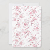 Roze wc-paarden Baby Shower Kaart (Achterkant)