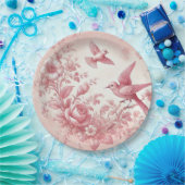 Roze wc Papier Borden Papieren Bordje (Feest)