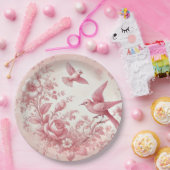 Roze wc Papier Borden Papieren Bordje (Feest)