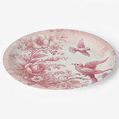 Roze wc Papier Borden Papieren Bordje (Gekanteld)