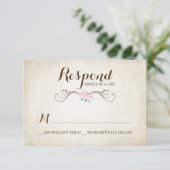 Roze We Got Married Reeengewei RSVP (Staand voorkant)