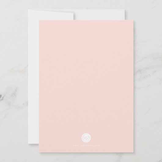 Roze we hebben een gehuwde uitnodiging... ... Deer Kaart (Achterkant)