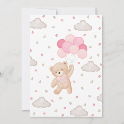 Roze We kunnen bijna wachten op Baby shower Kaart (Achterkant)