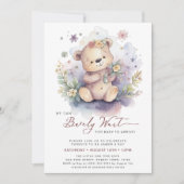 Roze We kunnen bijna wachten schattig meisje Baby  Kaart (Voorkant)