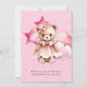 Roze, we kunnen het meisje Baby shower nog beter a Kaart (Achterkant)