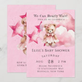 Roze, we kunnen het meisje Baby shower nog beter a Kaart (Voorkant / Achterkant)