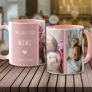 Roze We Love You Mimi 2 Foto Collage Oma Mok