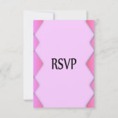 Roze Weave RSVP Kaartje (Achterkant)