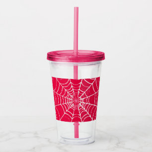 Roze Web Acryl Drinkbeker
