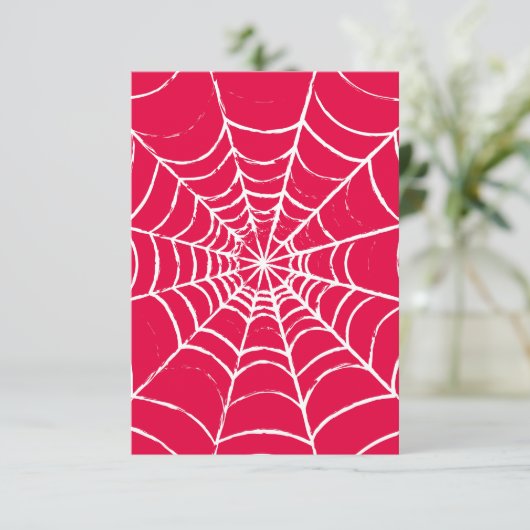 Roze Web Bedankkaart (Staand voorkant)