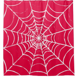 Roze Web Douchegordijn