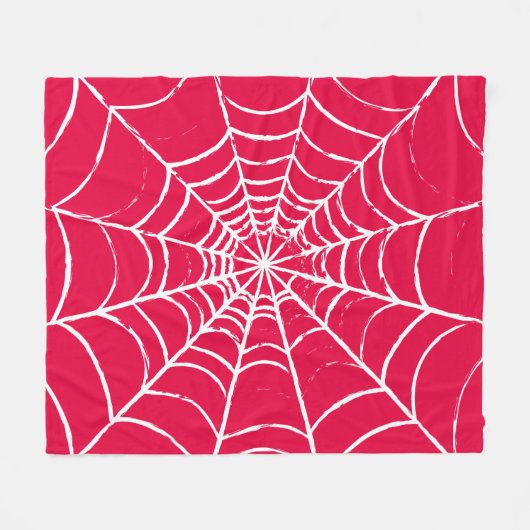 Roze Web Fleece Deken (Voorkant (Horizontaal))