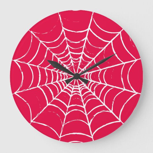 Roze Web Grote Klok (Voorkant)