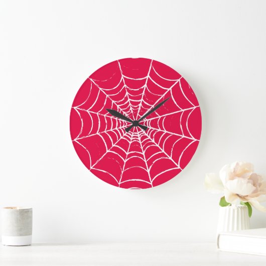 Roze Web Grote Klok (Huis)