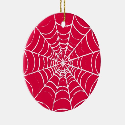 Roze Web Keramisch Ornament (Rechts)