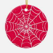 Roze Web Keramisch Ornament (Voorkant)