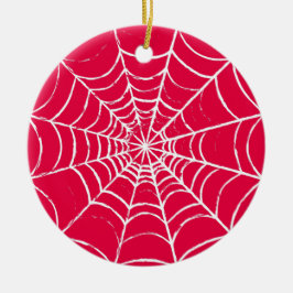 Roze Web Keramisch Ornament