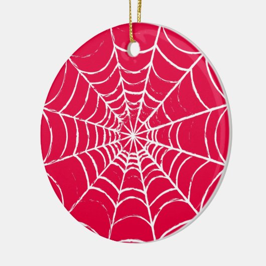 Roze Web Keramisch Ornament (Links)