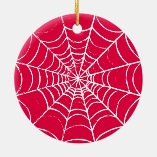 Roze Web Keramisch Ornament (Achterkant)