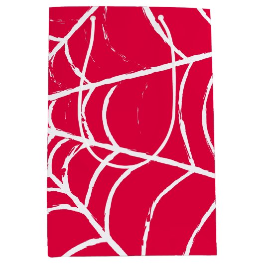Roze Web Medium Cadeauzakje (Voorkant)