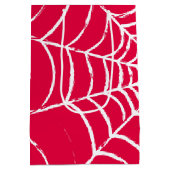 Roze Web Medium Cadeauzakje (Achterkant)