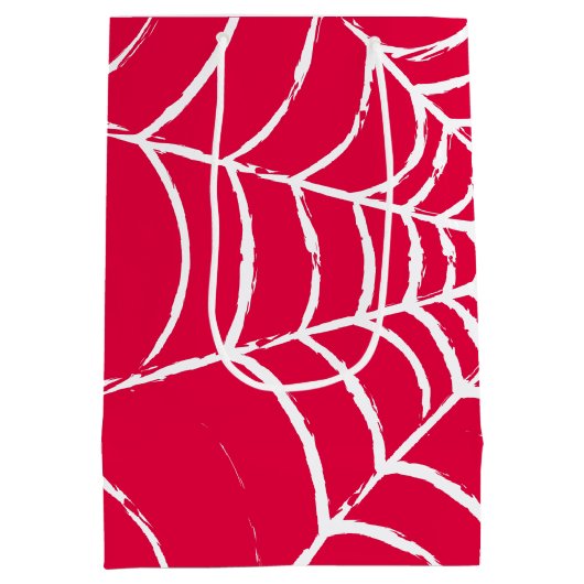 Roze Web Medium Cadeauzakje (Achterkant)