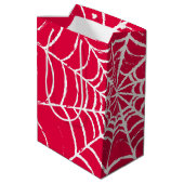 Roze Web Medium Cadeauzakje (Achterkant Gekanteld)