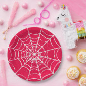 Roze Web Papieren Bordje (Feest)