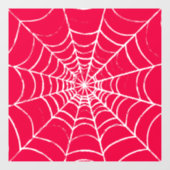 Roze Web Raamsticker (Vel)