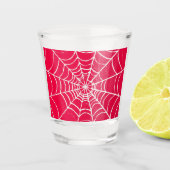 Roze Web Shot Glas (Voorkant)