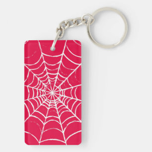 Roze Web Sleutelhanger