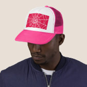 Roze Web Trucker Pet (In situ)