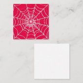 Roze Web Vierkante Visitekaartje (Voorkant / Achterkant)