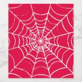 Roze Web Wijn Etiket (Enkel label)