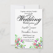  roze weddenschap kaart (Voorkant)